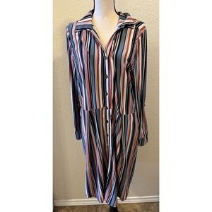 Striped plus ladies dress